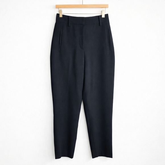 Wilfred Pants - Wilfred Navy Blue Tailored Dress Pants Size 2 Crepe High Rise Straight Leg